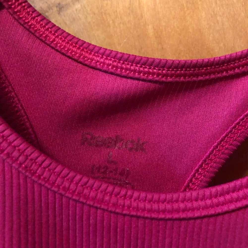 🌟3/$20 Reebok pink athletic tank - Picture 3 of 3
